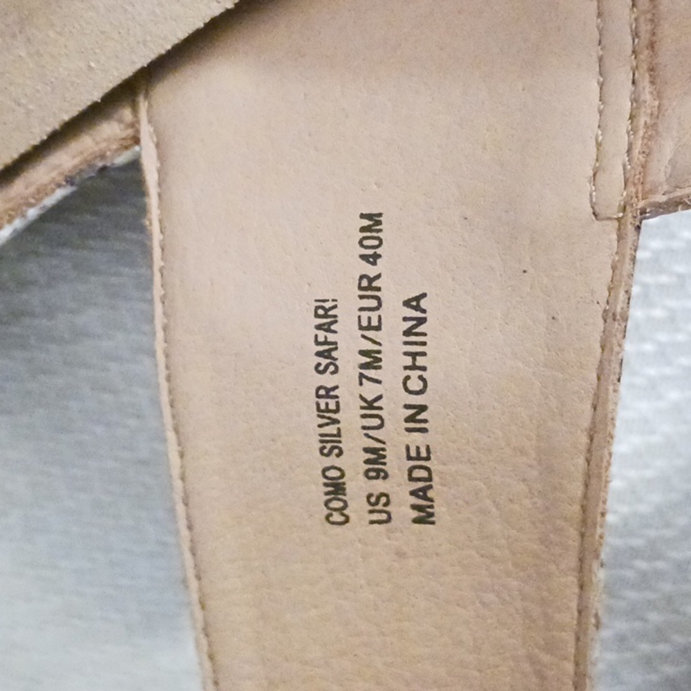 New!! Revere Como silver safari sandals - Picture 9 of 11